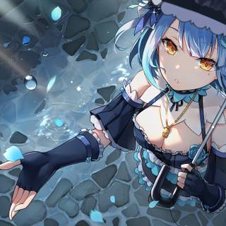 Manga girls 3440x1440 wallpaper