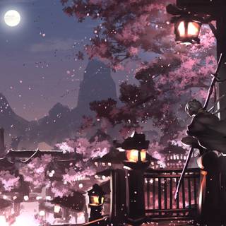 Anime lantern aesthetic wallpaper
