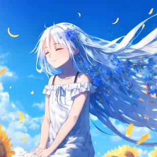 Manga girls 3440x1440 wallpaper