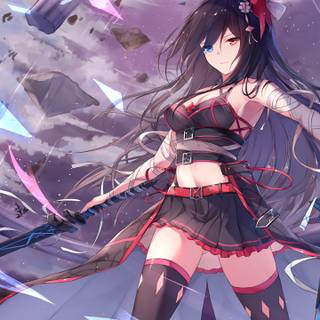 3440x1440 anime girl wallpaper