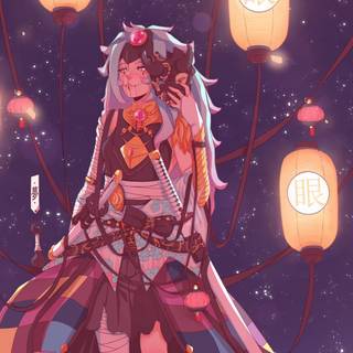Anime lantern aesthetic wallpaper