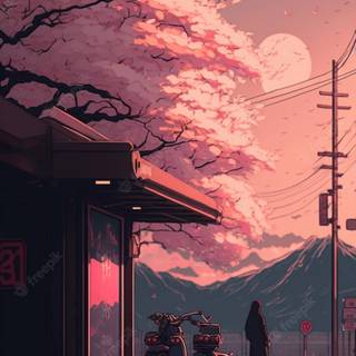 Anime lantern aesthetic wallpaper