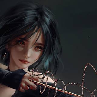 Manga girls 3440x1440 wallpaper