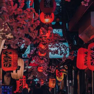 Anime lantern aesthetic wallpaper