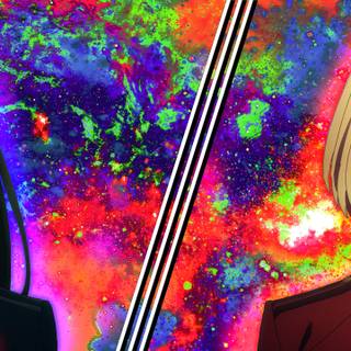 Manga girls 3440x1440 wallpaper