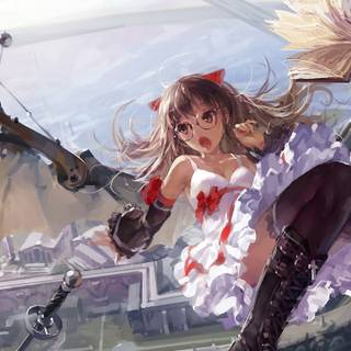 3440x1440 anime girl wallpaper