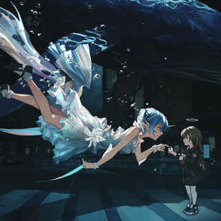 Manga girls 3440x1440 wallpaper