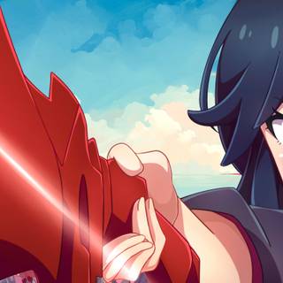 Manga girls 3440x1440 wallpaper