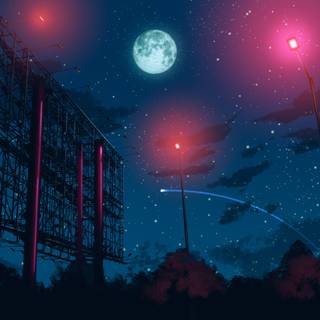 Vibe anime night 4k wallpaper