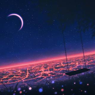 Vibe anime night 4k wallpaper