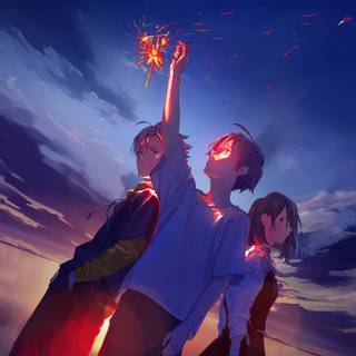 Vibe anime night 4k wallpaper