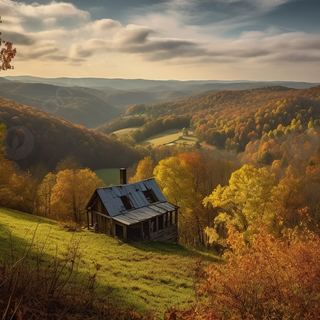 Autumn valley wallpaper