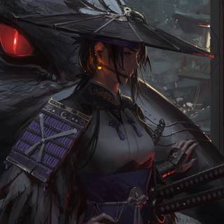 Samurai PC 4k wallpaper