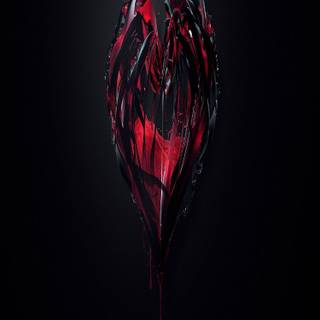 Red and black 4k mobile wallpaper