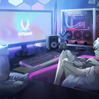 Gaming lofi wallpaper