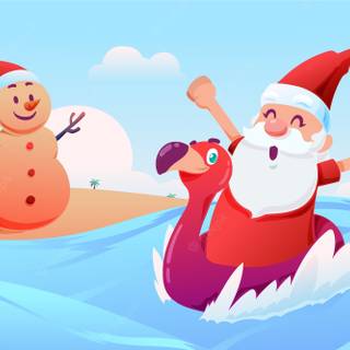 Christmas in July wallpaper