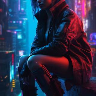 Cyberpunk 4k iPhone wallpaper