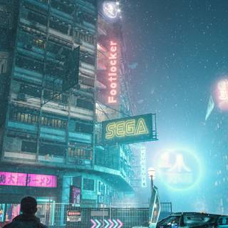 Cyberpunk 4k iPhone wallpaper