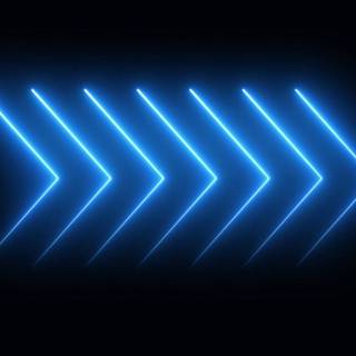 Neon blue desktop wallpaper
