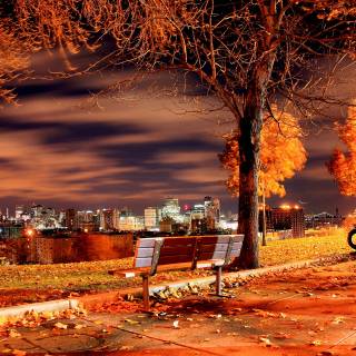 Autumn cities wallpaper