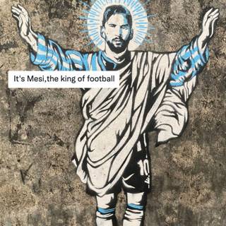 Messi graffiti wallpaper