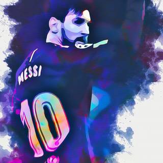 Messi graffiti wallpaper