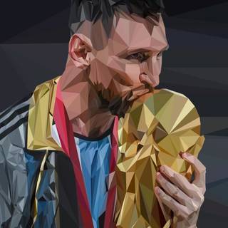 Messi graffiti wallpaper