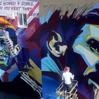Messi graffiti wallpaper