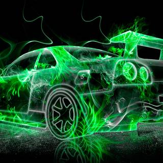 Green GTR wallpaper