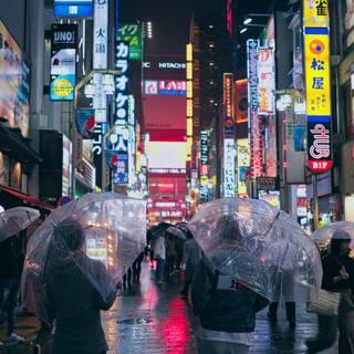 Japanese rain wallpaper