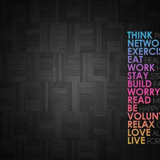 Positive desktop wallpaper