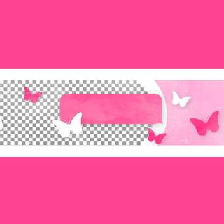 Pink banner wallpaper