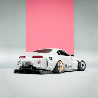 Car white wallpaper
