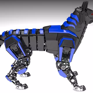 Robot wolf wallpaper