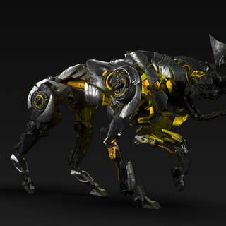 Robot wolf wallpaper