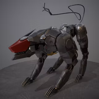 Robot wolf wallpaper