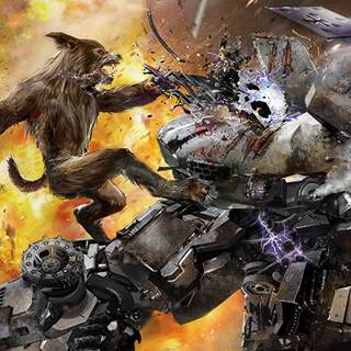 Robot wolf wallpaper