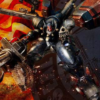 Robot wolf wallpaper