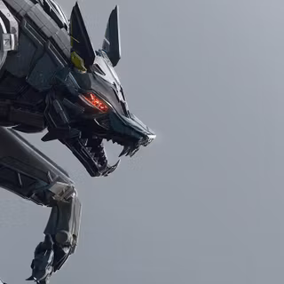 Robot wolf wallpaper