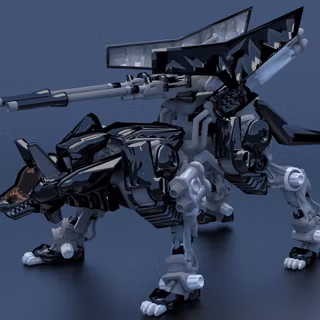 Robot wolf wallpaper