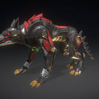 Robot wolf wallpaper