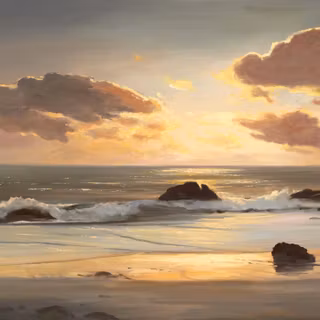 Twilight Beach wallpaper