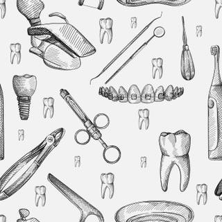 Dentist vintage wallpaper
