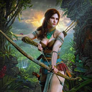 Girl games 4k wallpaper