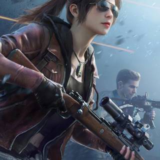 Gamer girl phone wallpaper