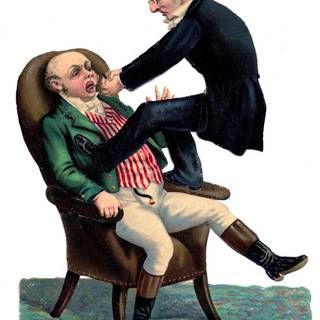 Dentist vintage wallpaper