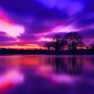 Purple and blue 4k wallpaper