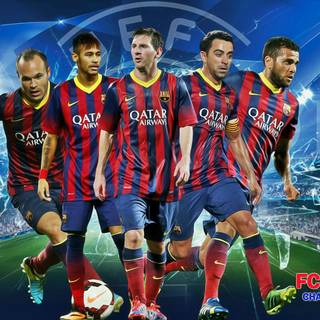 Barcelona full team wallpaper