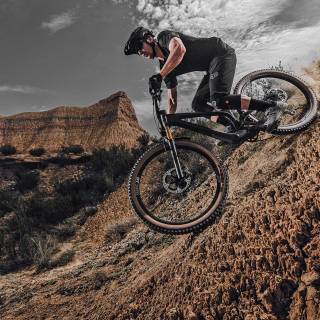 Mountain downhill race wallpaper