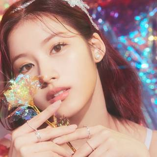 Twice Sana 4k wallpaper